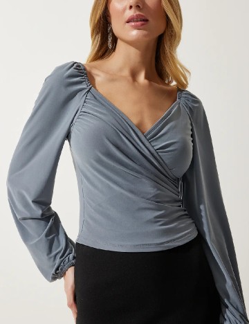 Bluza Happiness Istanbul, gri