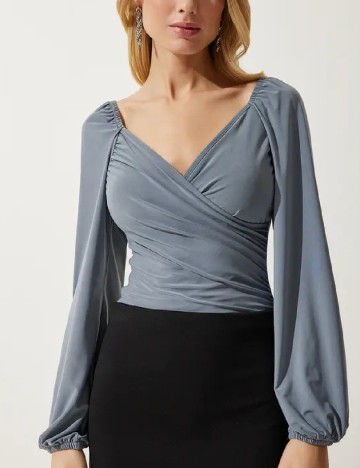 Bluza Happiness Istanbul, gri