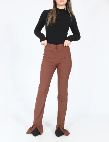 Pantaloni Zara, maro