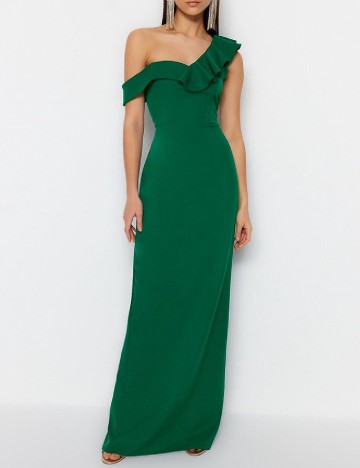 Rochie lunga TRENDYOL, verde