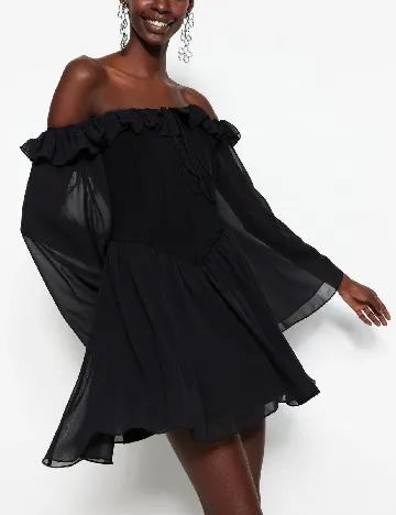 Rochie scurta TRENDYOL, negru Negru