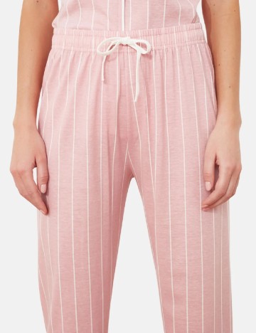 Pijama TRENDYOL, roz/alb