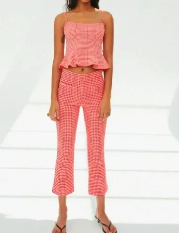 Pantaloni Zara, rosu Rosu