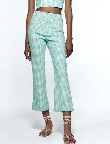 Pantaloni Zara, turcoaz Albastru