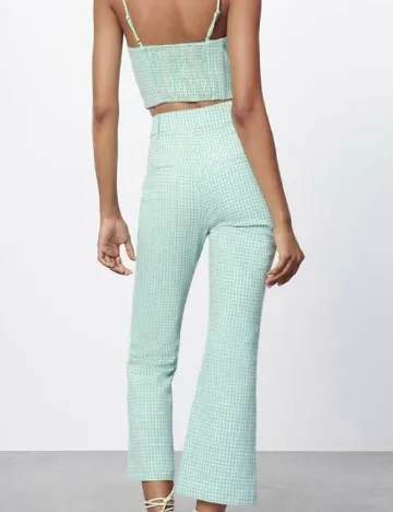 Pantaloni Zara, turcoaz Albastru