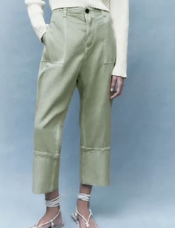 Pantaloni Zara, verde
