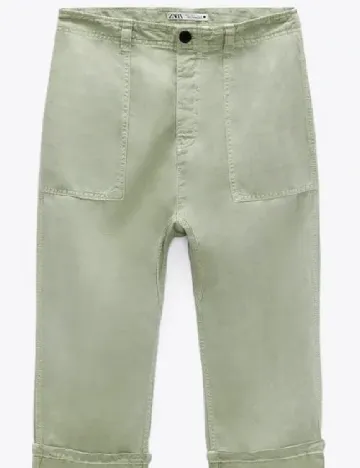 Pantaloni Zara, verde Verde