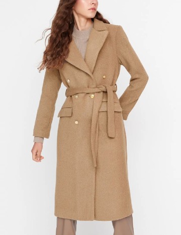 Palton TRENDYOL, maro