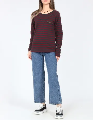 Bluza Zara, gri/visiniu