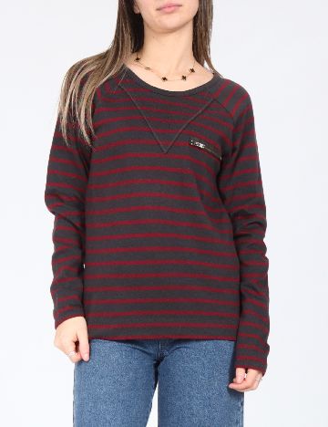 Bluza Zara, gri/visiniu