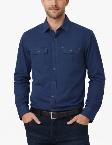 Camasa Zara, bleumarin