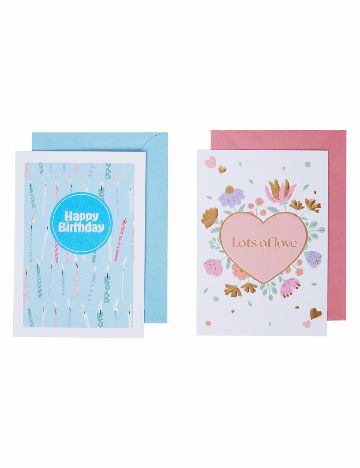 Set felicitari 2 bucati DLP Industry, mix culori