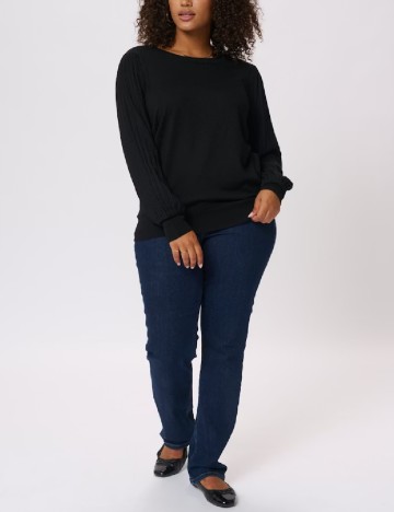 Bluza Kaffe Curve, negru