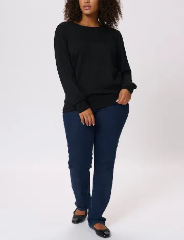 Bluza Kaffe Curve, negru