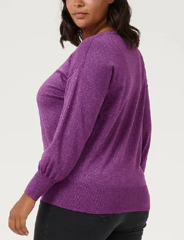 Bluza Kaffe Curve, mov