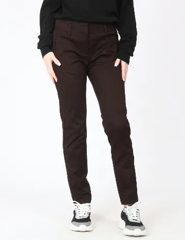 Pantaloni Zara, maro