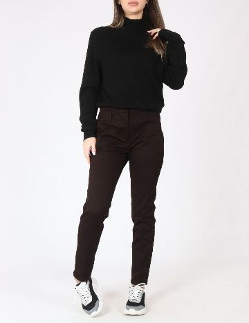 Pantaloni Zara, maro