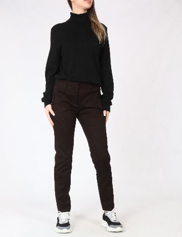 Pantaloni Zara, maro