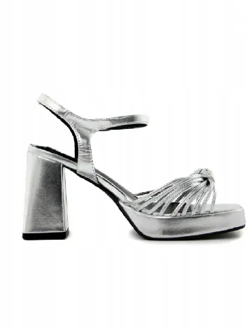 Sandale Bottega 22, argintiu