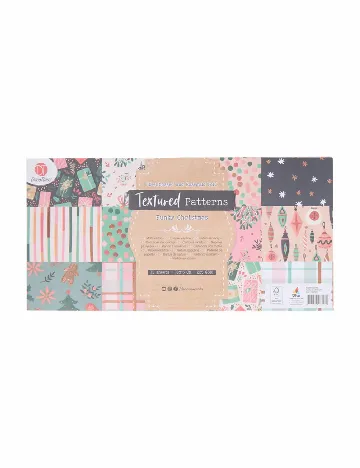 Bloc de carton scrapbooking Craciun Deco Time, mix culori