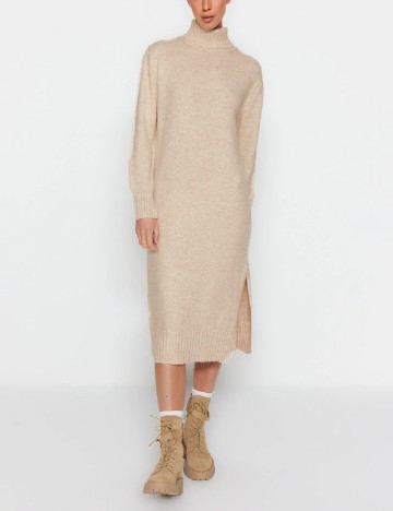 Rochie medie TRENDYOL, bej