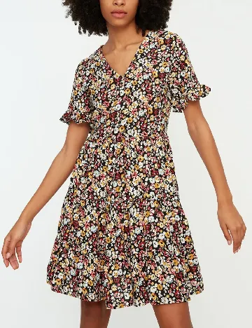 Rochie scurta TRENDYOL, floral print