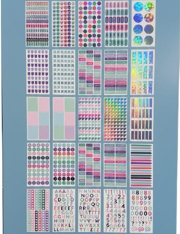 Set stickere AVEC, mix culori