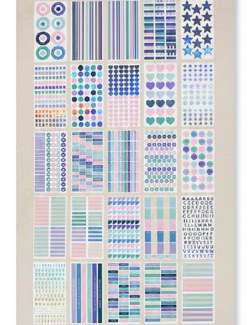 Set stickere AVEC, mix culori