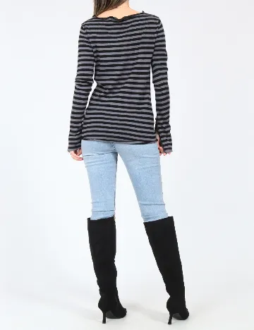 Bluza Zara, gri/negru