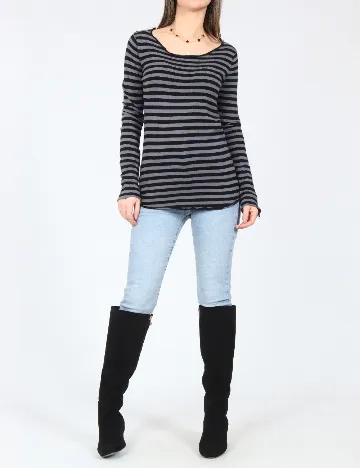 Bluza Zara, gri/negru