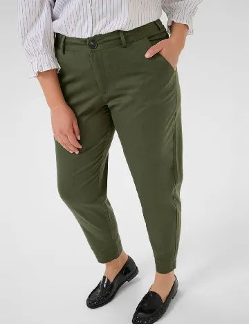 Pantaloni Kaffe Curve, verde