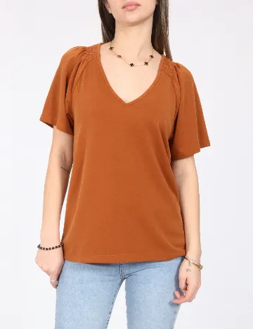 Bluza Minus, caramiziu