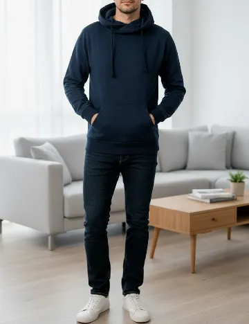 Hanorac Bershka, bleumarin