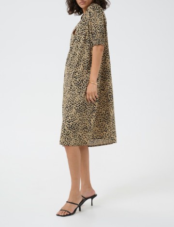 Rochie medie Kaffe, animal print