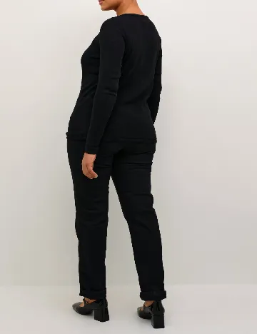 Bluza Kaffe Curve, negru