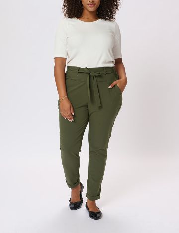 Pantaloni Kaffe Curve, kaki