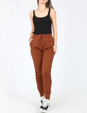 Pantaloni Pull&Bear, maro