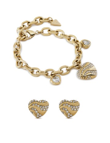 Set bijuterii Guess, auriu