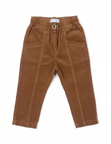 Pantaloni Zara, maro