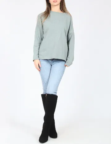 Bluza Pull&Bear, verde