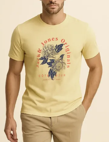 Tricou Jack&Jones, galben