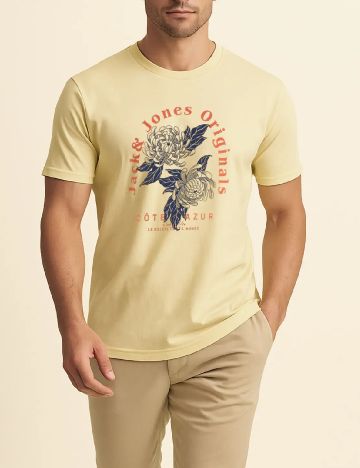 Tricou Jack&Jones, galben