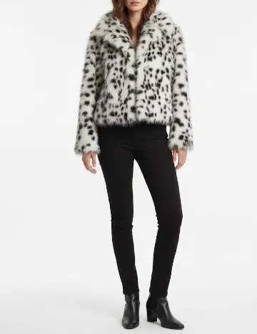 Jacheta Answear LAB, alb/negru