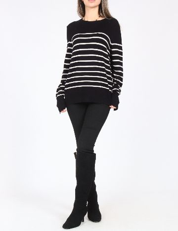 Bluza C&A, negru/alb