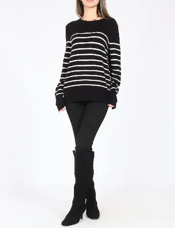 Bluza C&A, negru/alb