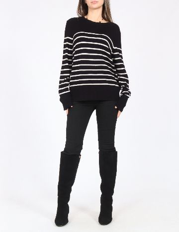 Bluza C&A, negru/alb