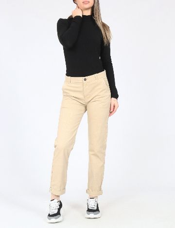 Pantaloni Zara, crem