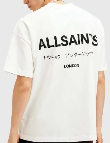 Tricou Oversize ALLSAINTS, alb