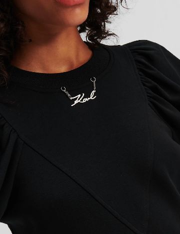 Rochie scurta KARL LAGERFELD, negru