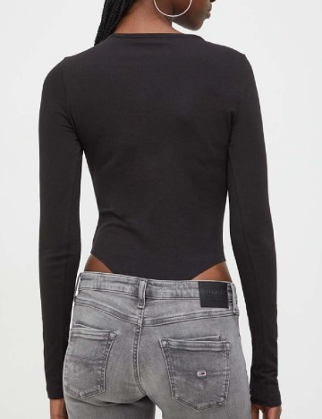 Body Tommy Jeans, negru